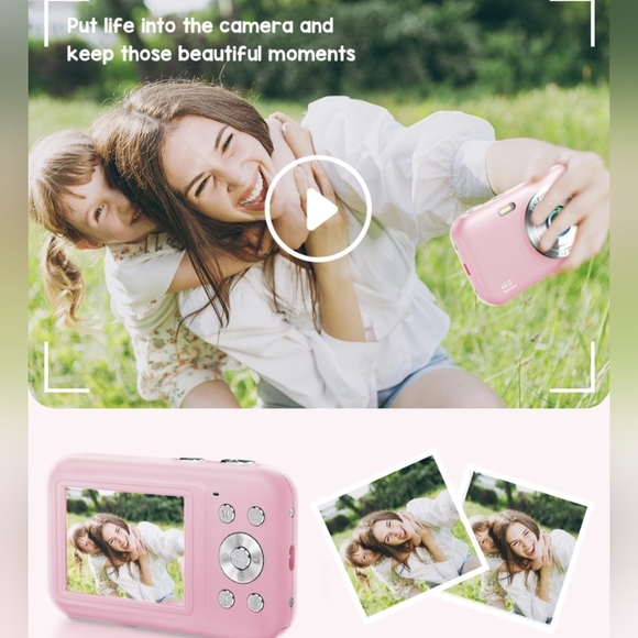 NIB Digital Camera, FHD 1080P Kids Camera w 32GB SD Card 44MP Point+Shoot Cam - Picture 6 of 10